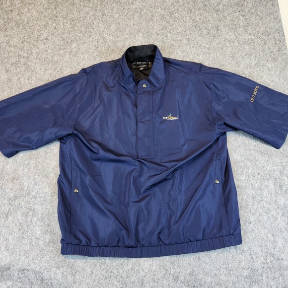 FootJoy DRYJOS Jackey Golf Pullover L Blue Sony Open Hawaii Jacket Pocket Zip - Picture 2 of 12